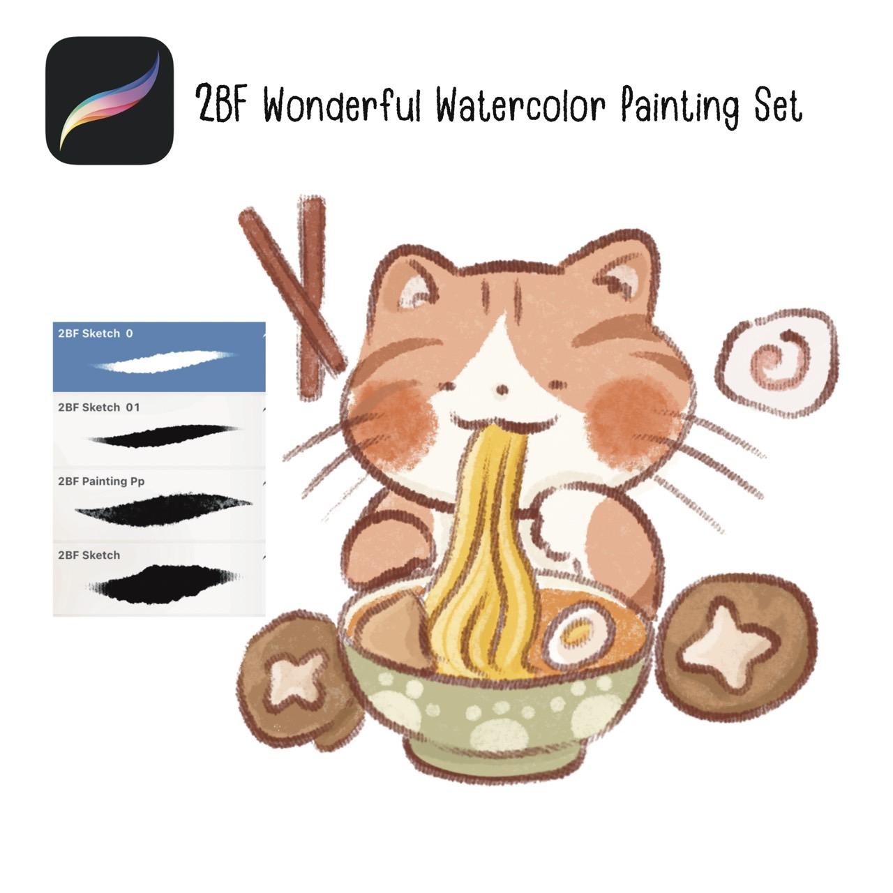 2BF Wonderful Watercolor Painting Set